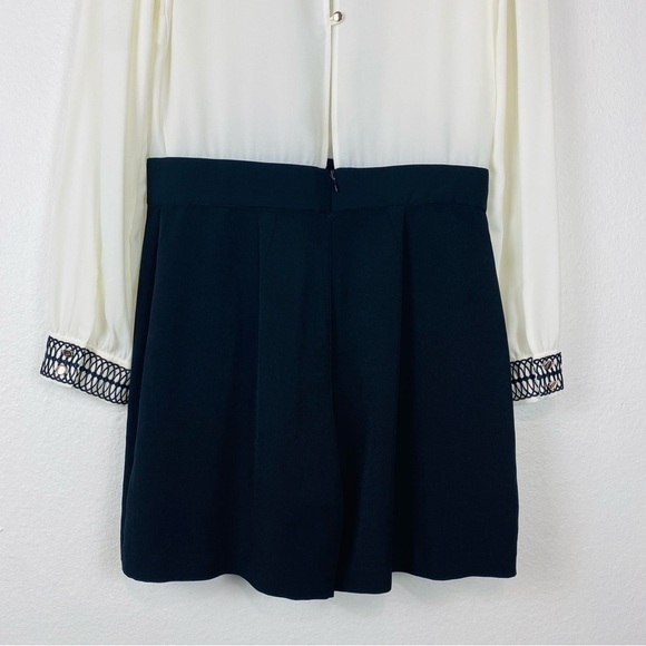 Miss SELFRIDGE White Black Embroidered Romper Size 8 - Picture 12 of 16